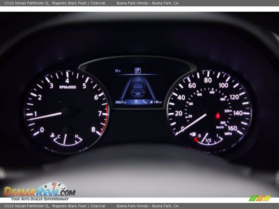 2019 Nissan Pathfinder SL Magnetic Black Pearl / Charcoal Photo #27