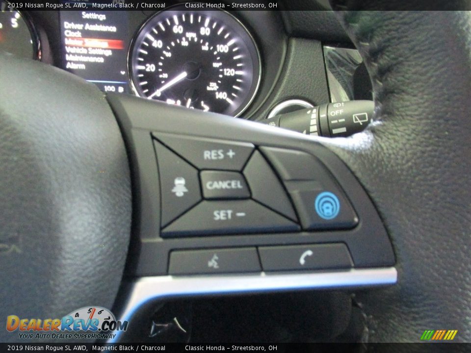 2019 Nissan Rogue SL AWD Magnetic Black / Charcoal Photo #30