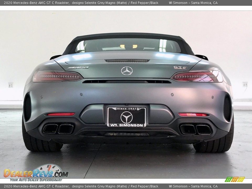 2020 Mercedes-Benz AMG GT C Roadster designo Selenite Grey Magno (Matte) / Red Pepper/Black Photo #3