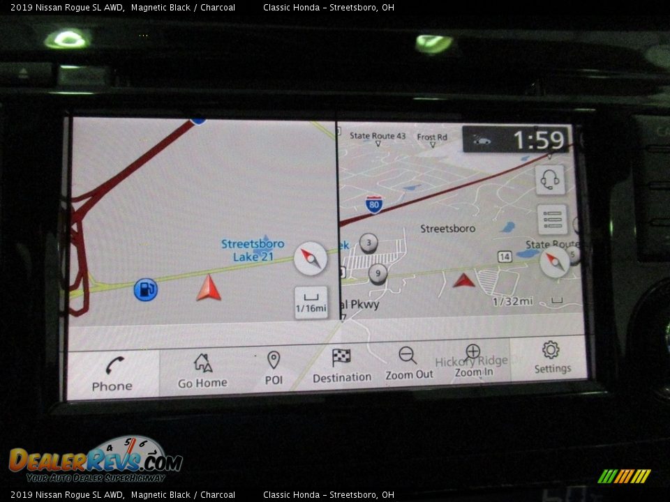 2019 Nissan Rogue SL AWD Magnetic Black / Charcoal Photo #36