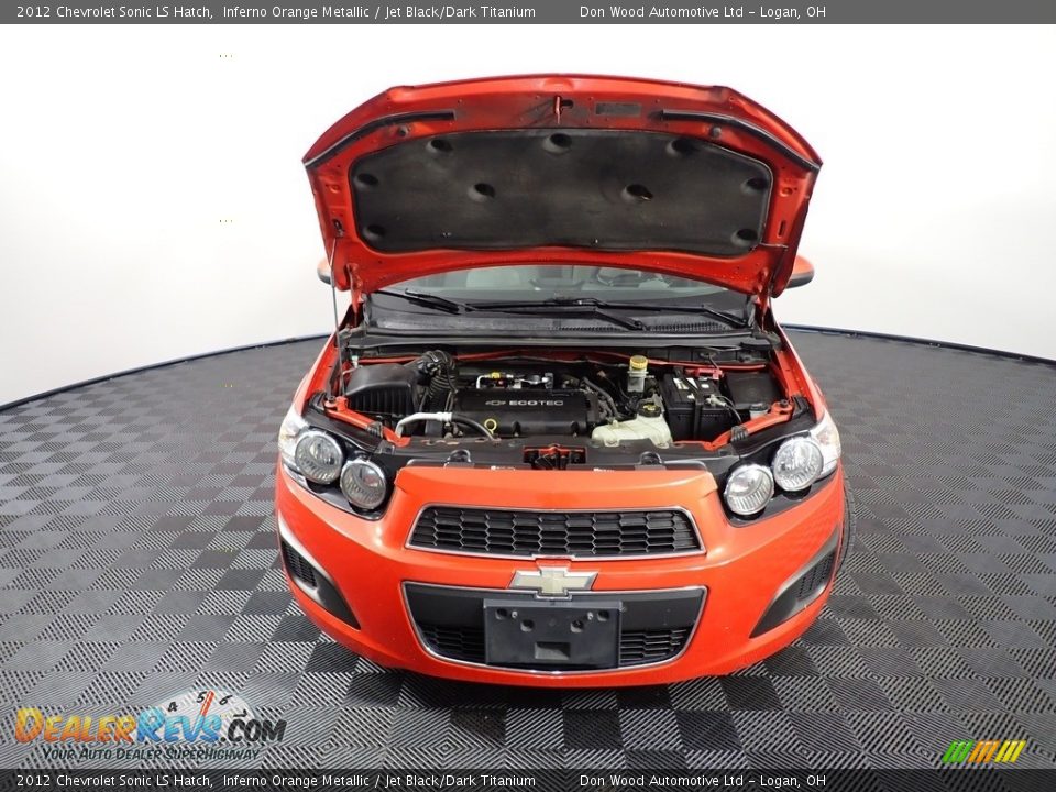 2012 Chevrolet Sonic LS Hatch Inferno Orange Metallic / Jet Black/Dark Titanium Photo #5