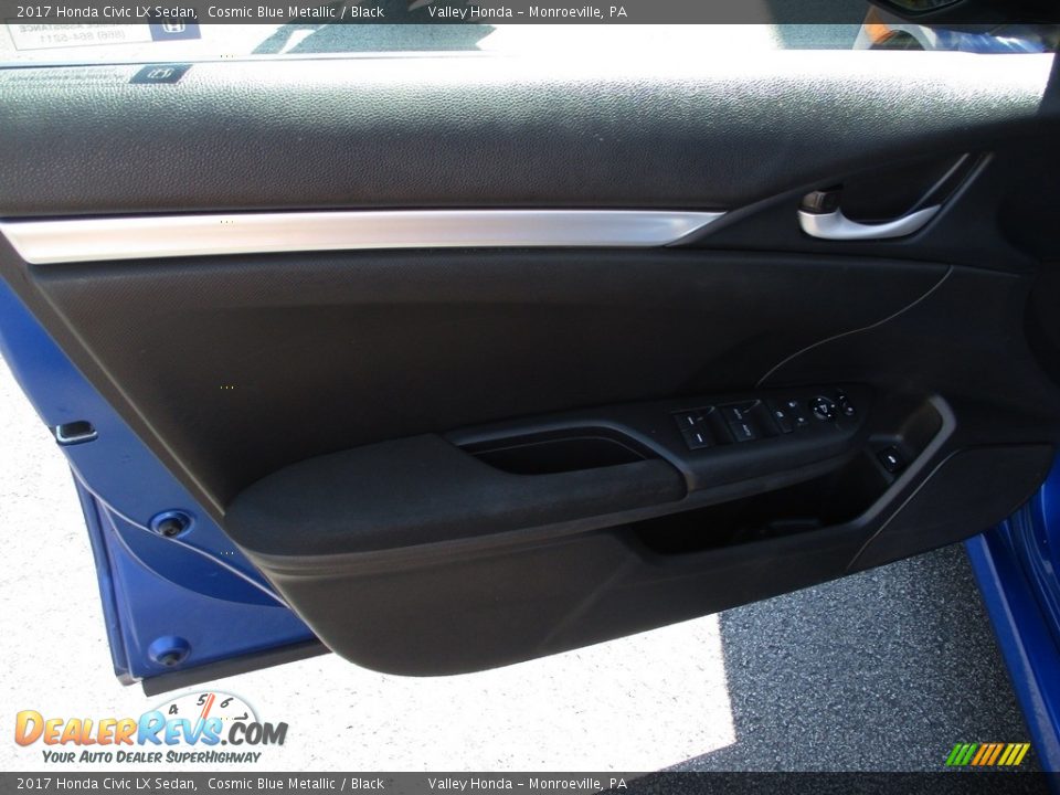 2017 Honda Civic LX Sedan Cosmic Blue Metallic / Black Photo #9