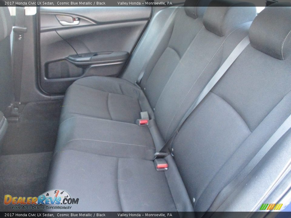 2017 Honda Civic LX Sedan Cosmic Blue Metallic / Black Photo #11