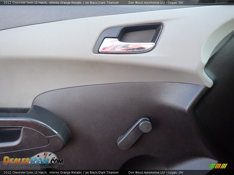 2012 Chevrolet Sonic LS Hatch Inferno Orange Metallic / Jet Black/Dark Titanium Photo #18