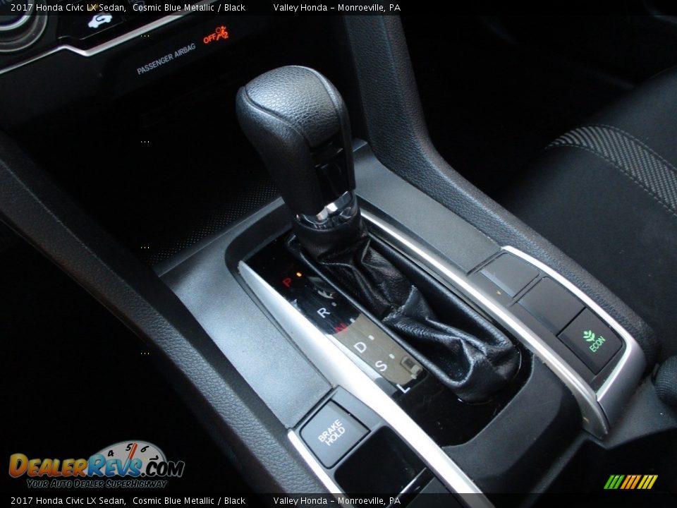 2017 Honda Civic LX Sedan Cosmic Blue Metallic / Black Photo #13