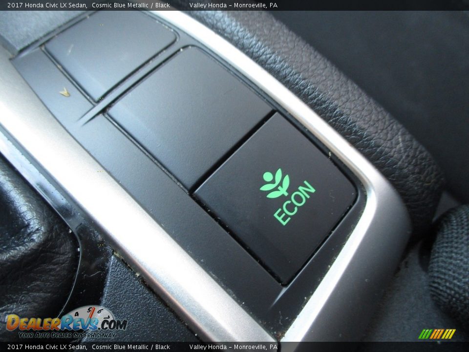 2017 Honda Civic LX Sedan Cosmic Blue Metallic / Black Photo #16