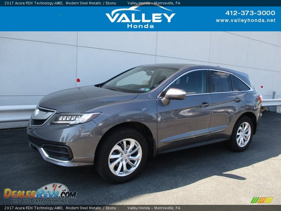 2017 Acura RDX Technology AWD Modern Steel Metallic / Ebony Photo #1