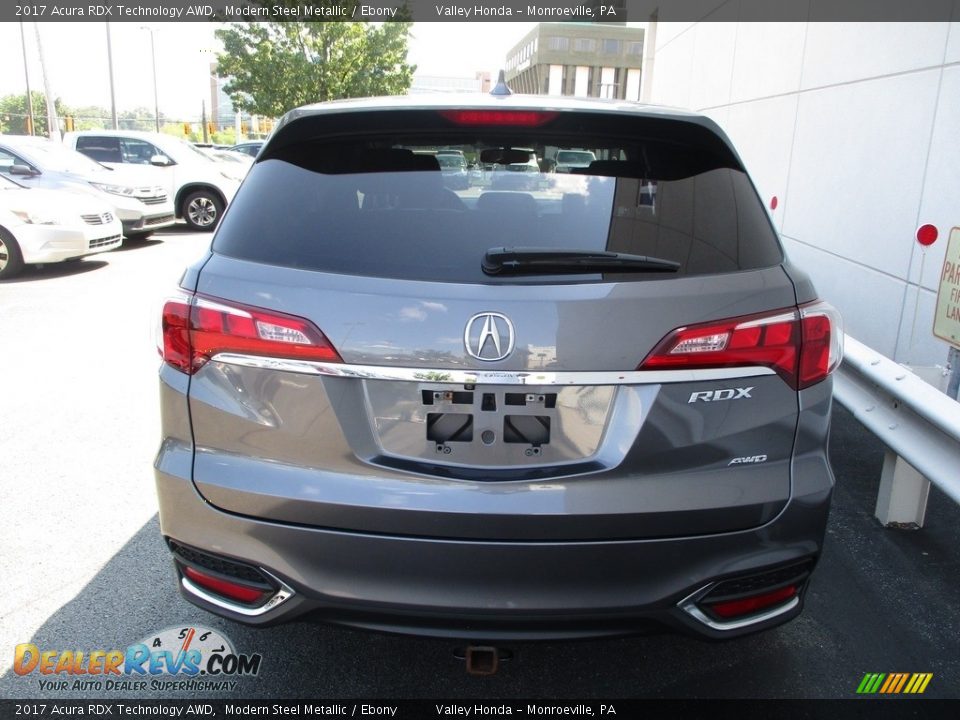 2017 Acura RDX Technology AWD Modern Steel Metallic / Ebony Photo #4