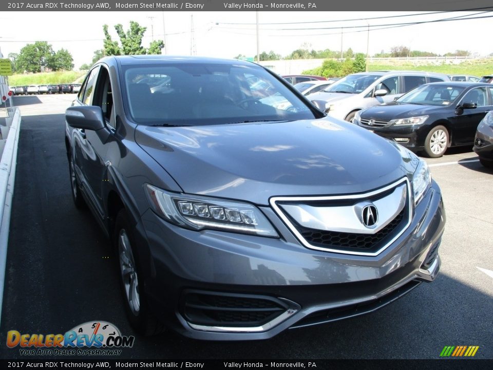 2017 Acura RDX Technology AWD Modern Steel Metallic / Ebony Photo #7