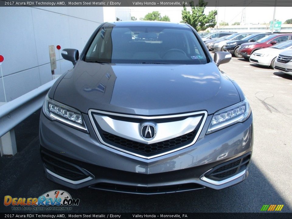 2017 Acura RDX Technology AWD Modern Steel Metallic / Ebony Photo #8