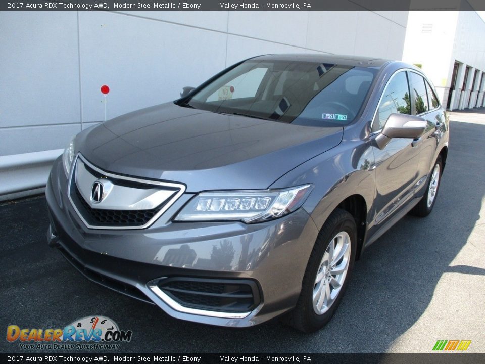 2017 Acura RDX Technology AWD Modern Steel Metallic / Ebony Photo #9