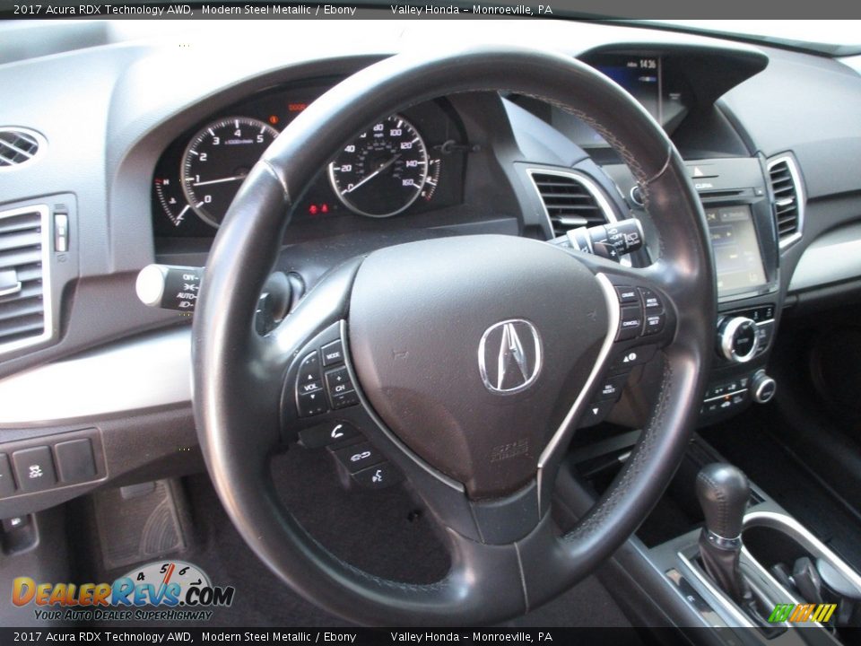 2017 Acura RDX Technology AWD Modern Steel Metallic / Ebony Photo #14