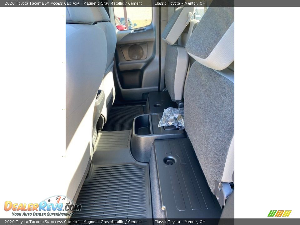 Rear Seat of 2020 Toyota Tacoma SX Access Cab 4x4 Photo #3