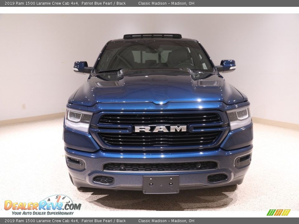 2019 Ram 1500 Laramie Crew Cab 4x4 Patriot Blue Pearl / Black Photo #2