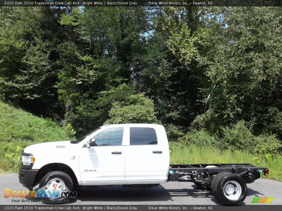 2020 Ram 3500 Tradesman Crew Cab 4x4 Bright White / Black/Diesel Gray Photo #1