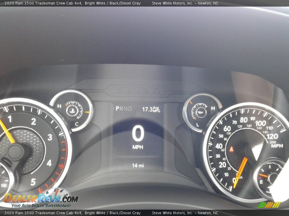 2020 Ram 3500 Tradesman Crew Cab 4x4 Bright White / Black/Diesel Gray Photo #19