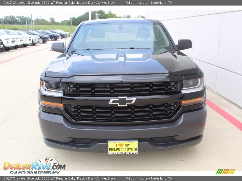 2017 Chevrolet Silverado 1500 WT Regular Cab Black / Dark Ash/Jet Black Photo #2