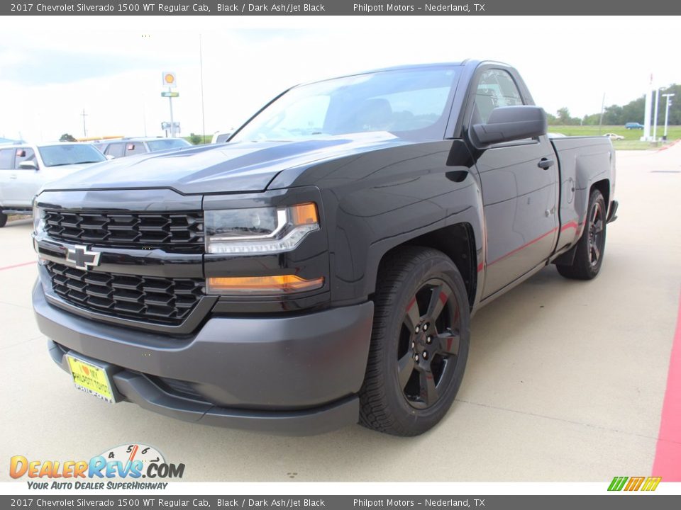 Black 2017 Chevrolet Silverado 1500 WT Regular Cab Photo #3