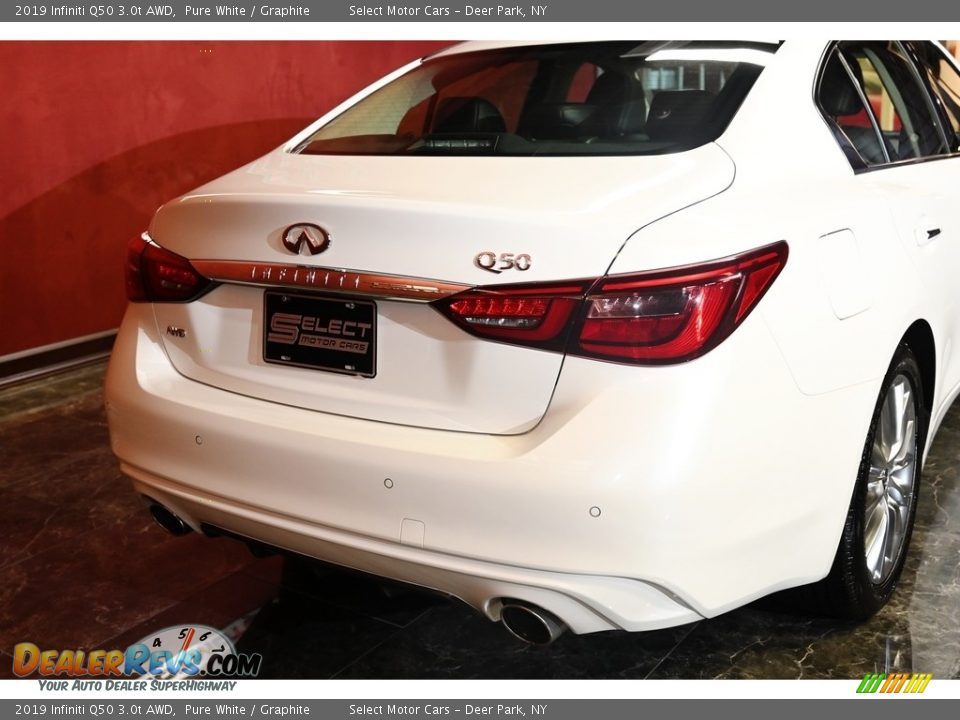 2019 Infiniti Q50 3.0t AWD Pure White / Graphite Photo #6