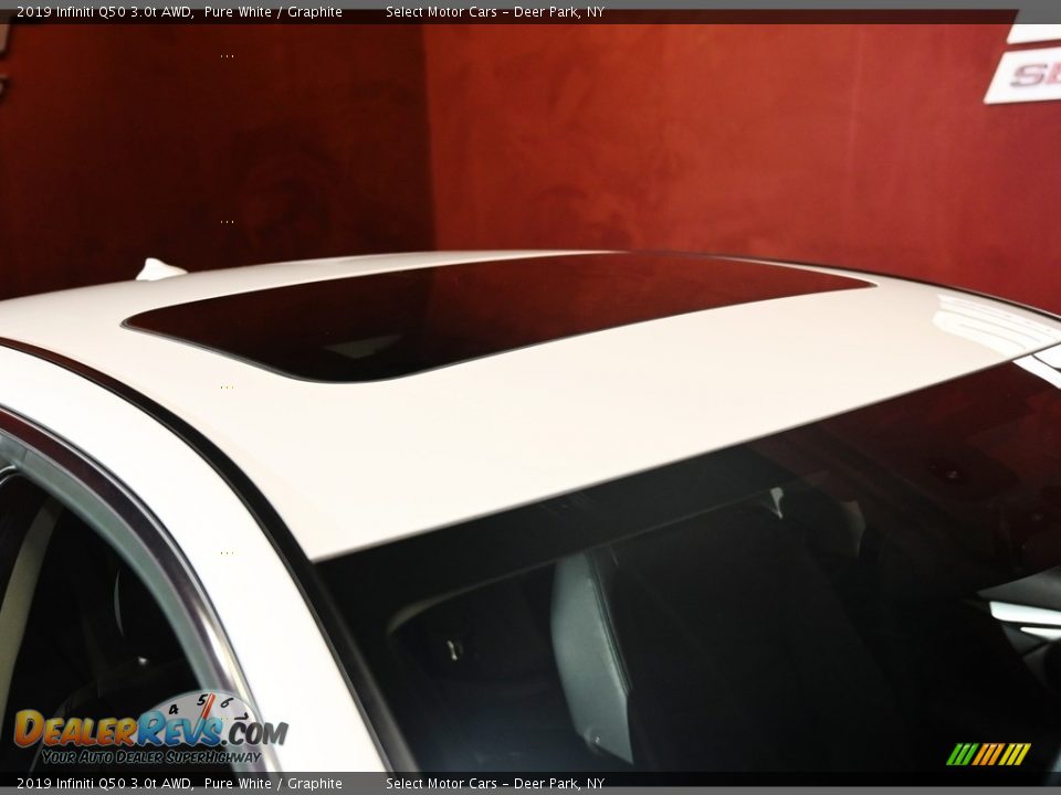 2019 Infiniti Q50 3.0t AWD Pure White / Graphite Photo #8