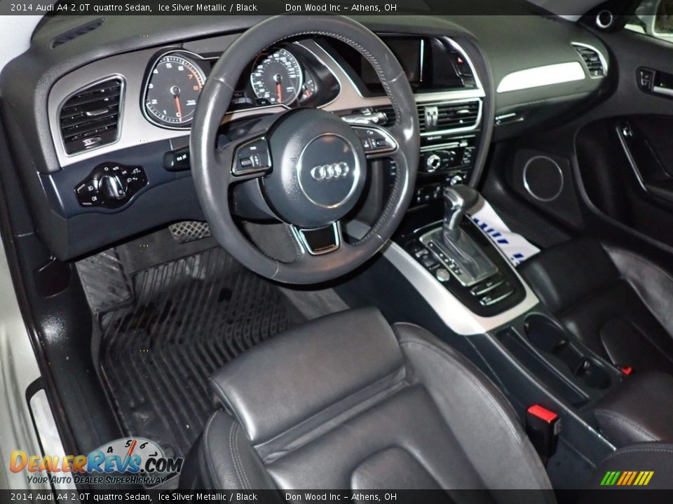 2014 Audi A4 2.0T quattro Sedan Ice Silver Metallic / Black Photo #18