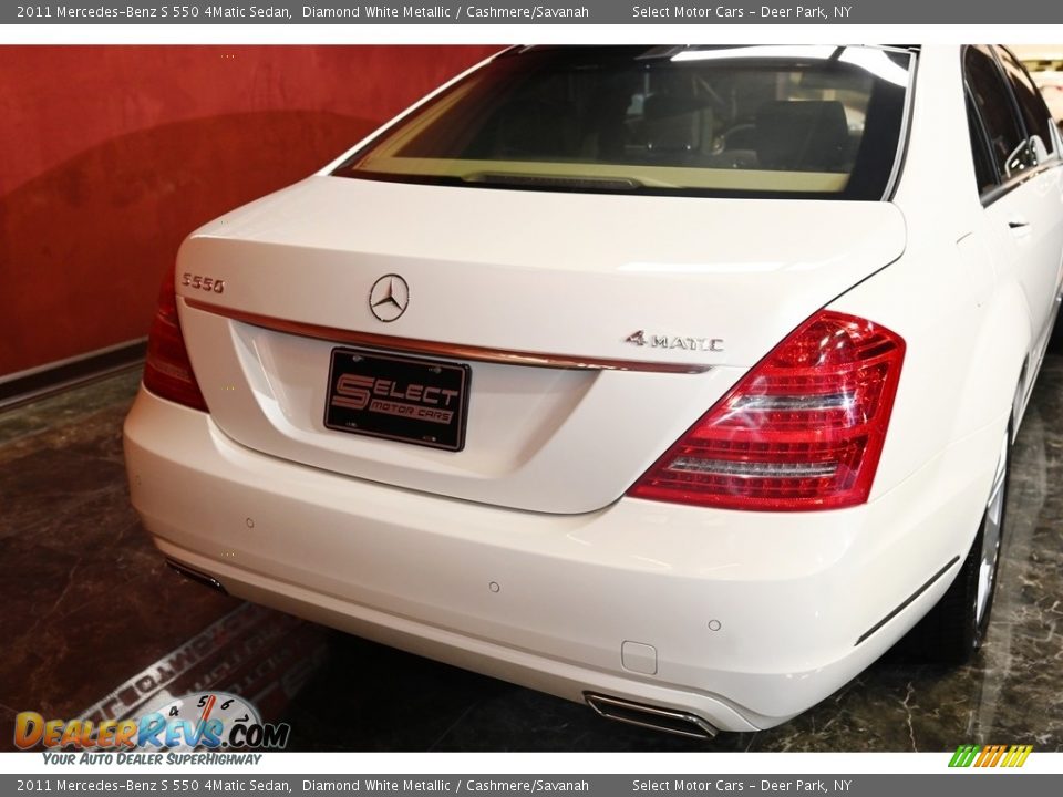 2011 Mercedes-Benz S 550 4Matic Sedan Diamond White Metallic / Cashmere/Savanah Photo #6