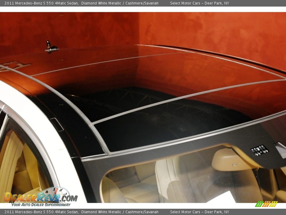 2011 Mercedes-Benz S 550 4Matic Sedan Diamond White Metallic / Cashmere/Savanah Photo #8