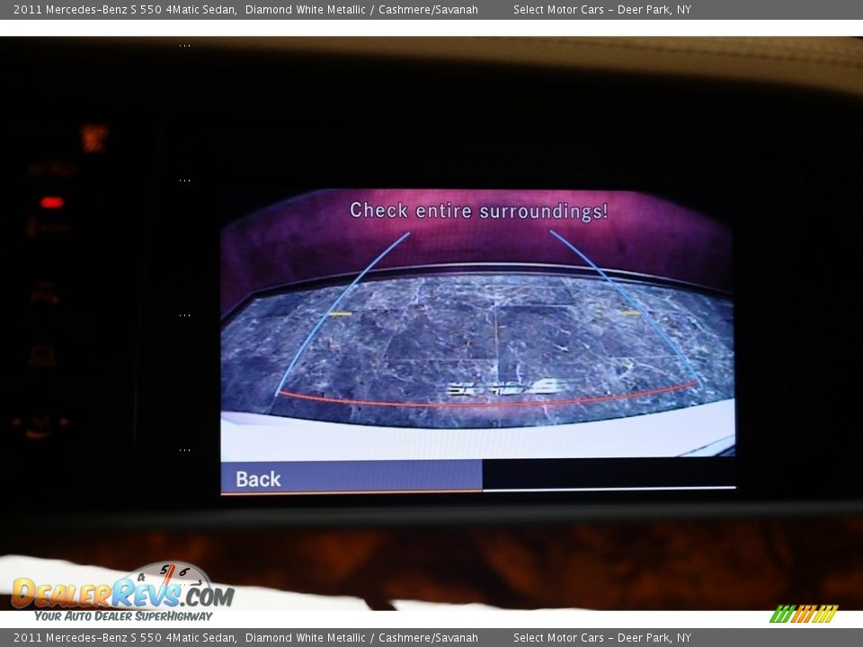 2011 Mercedes-Benz S 550 4Matic Sedan Diamond White Metallic / Cashmere/Savanah Photo #11