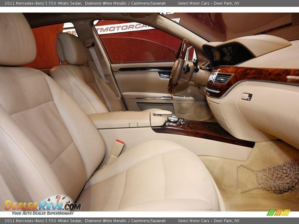 2011 Mercedes-Benz S 550 4Matic Sedan Diamond White Metallic / Cashmere/Savanah Photo #12