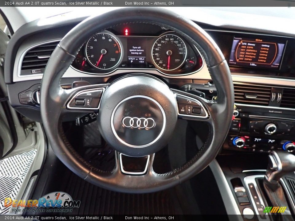 2014 Audi A4 2.0T quattro Sedan Ice Silver Metallic / Black Photo #28
