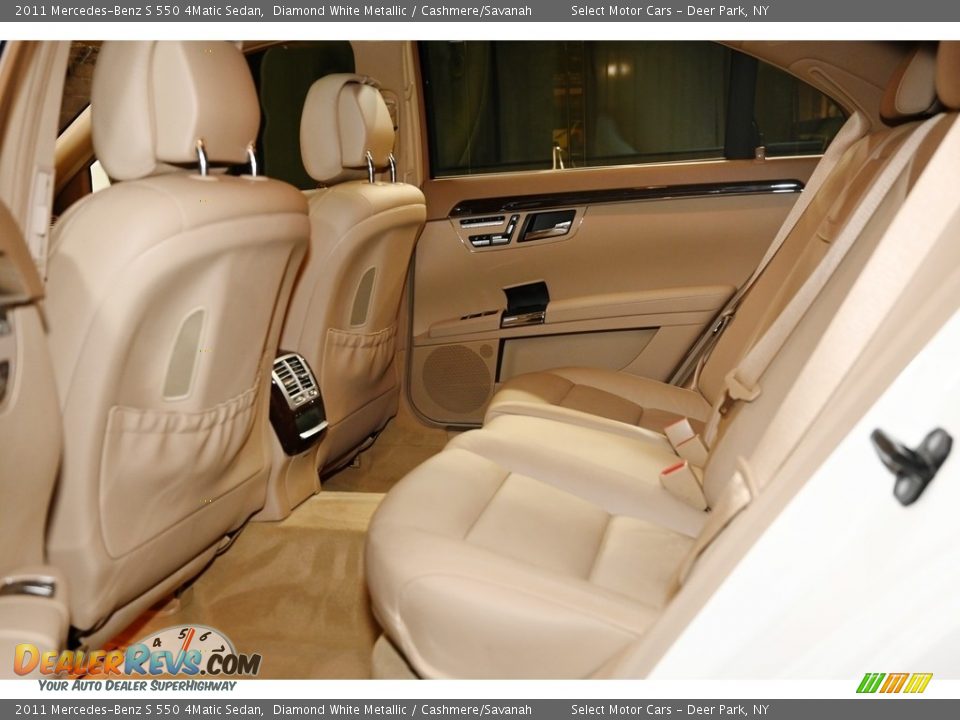 2011 Mercedes-Benz S 550 4Matic Sedan Diamond White Metallic / Cashmere/Savanah Photo #14