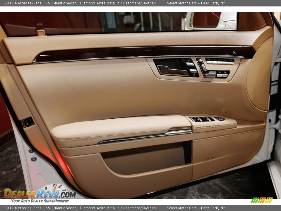2011 Mercedes-Benz S 550 4Matic Sedan Diamond White Metallic / Cashmere/Savanah Photo #15