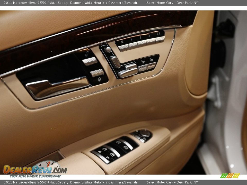 2011 Mercedes-Benz S 550 4Matic Sedan Diamond White Metallic / Cashmere/Savanah Photo #16