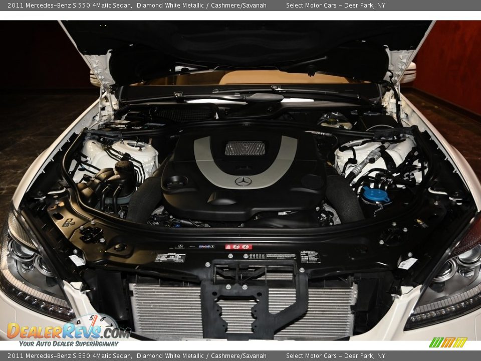 2011 Mercedes-Benz S 550 4Matic Sedan Diamond White Metallic / Cashmere/Savanah Photo #19
