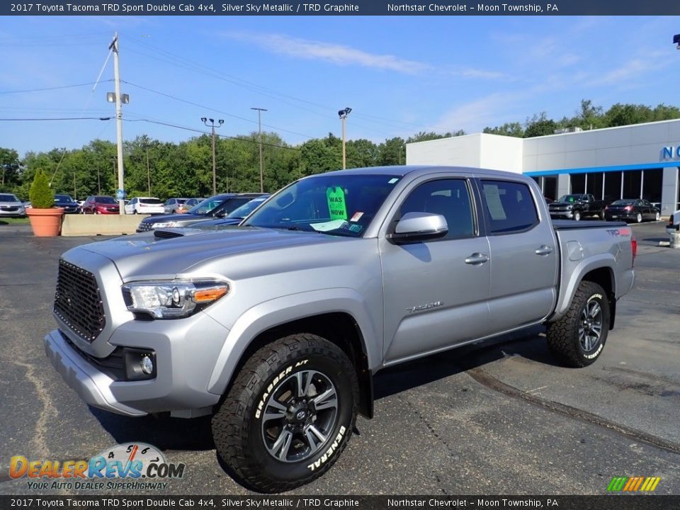2017 Toyota Tacoma TRD Sport Double Cab 4x4 Silver Sky Metallic / TRD Graphite Photo #1