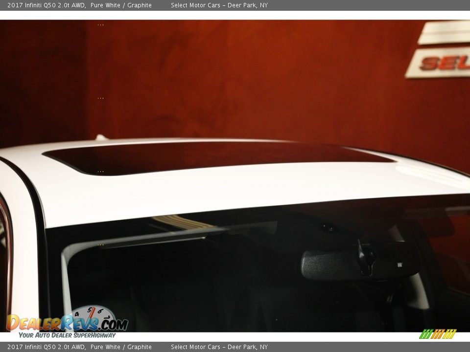 2017 Infiniti Q50 2.0t AWD Pure White / Graphite Photo #7