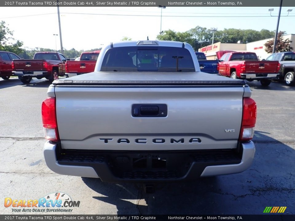 2017 Toyota Tacoma TRD Sport Double Cab 4x4 Silver Sky Metallic / TRD Graphite Photo #6