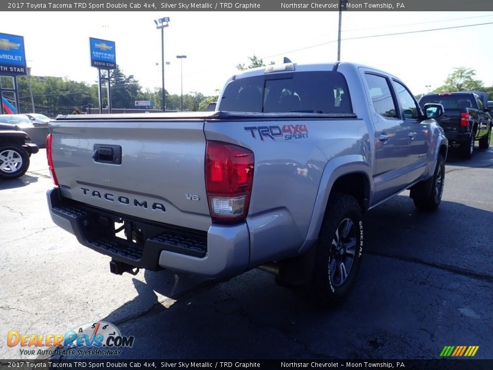 2017 Toyota Tacoma TRD Sport Double Cab 4x4 Silver Sky Metallic / TRD Graphite Photo #7