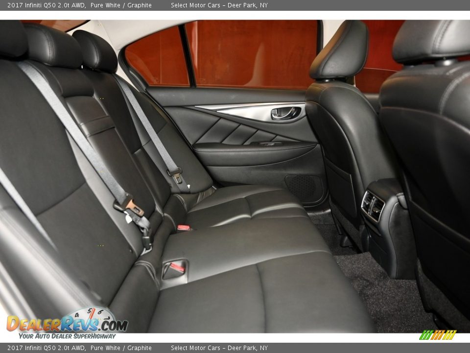 Rear Seat of 2017 Infiniti Q50 2.0t AWD Photo #12