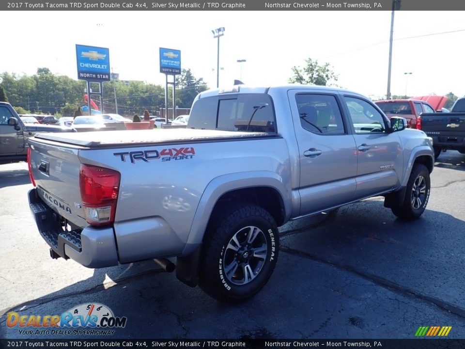 2017 Toyota Tacoma TRD Sport Double Cab 4x4 Silver Sky Metallic / TRD Graphite Photo #8