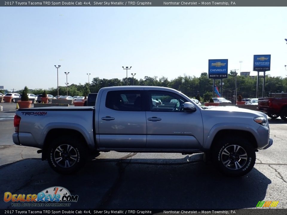 2017 Toyota Tacoma TRD Sport Double Cab 4x4 Silver Sky Metallic / TRD Graphite Photo #9