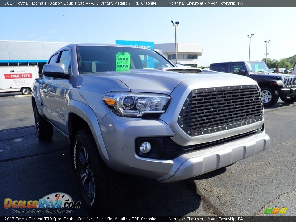 2017 Toyota Tacoma TRD Sport Double Cab 4x4 Silver Sky Metallic / TRD Graphite Photo #11
