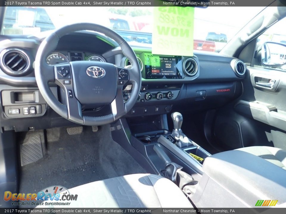 2017 Toyota Tacoma TRD Sport Double Cab 4x4 Silver Sky Metallic / TRD Graphite Photo #21