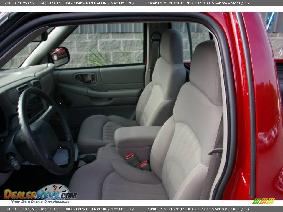 2003 Chevrolet S10 Regular Cab Dark Cherry Red Metallic / Medium Gray Photo #3