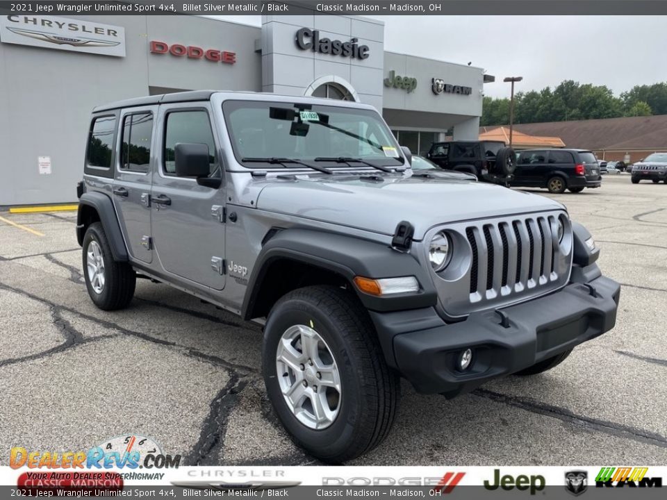 2021 Jeep Wrangler Unlimited Sport 4x4 Billet Silver Metallic / Black Photo #1