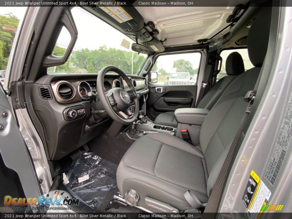 2021 Jeep Wrangler Unlimited Sport 4x4 Billet Silver Metallic / Black Photo #2
