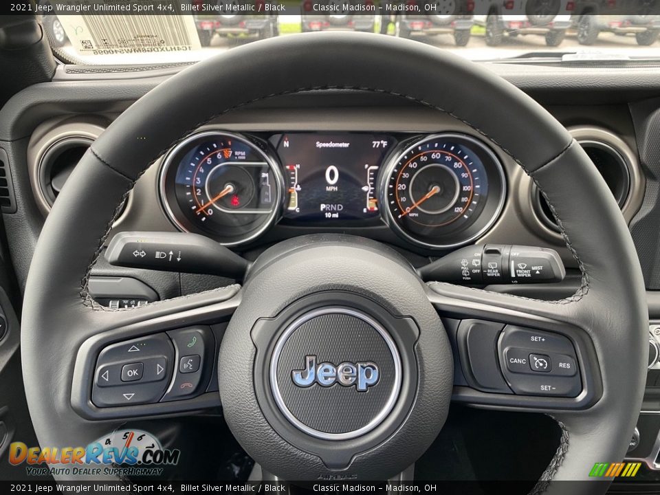 2021 Jeep Wrangler Unlimited Sport 4x4 Steering Wheel Photo #5