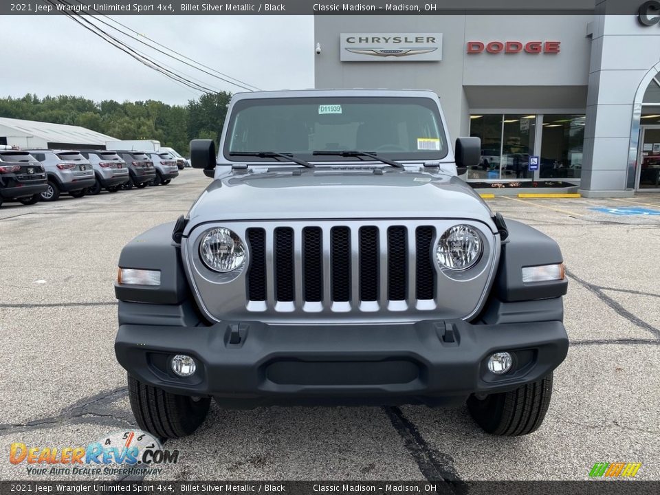 2021 Jeep Wrangler Unlimited Sport 4x4 Billet Silver Metallic / Black Photo #7