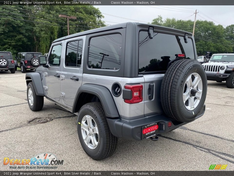 2021 Jeep Wrangler Unlimited Sport 4x4 Billet Silver Metallic / Black Photo #9