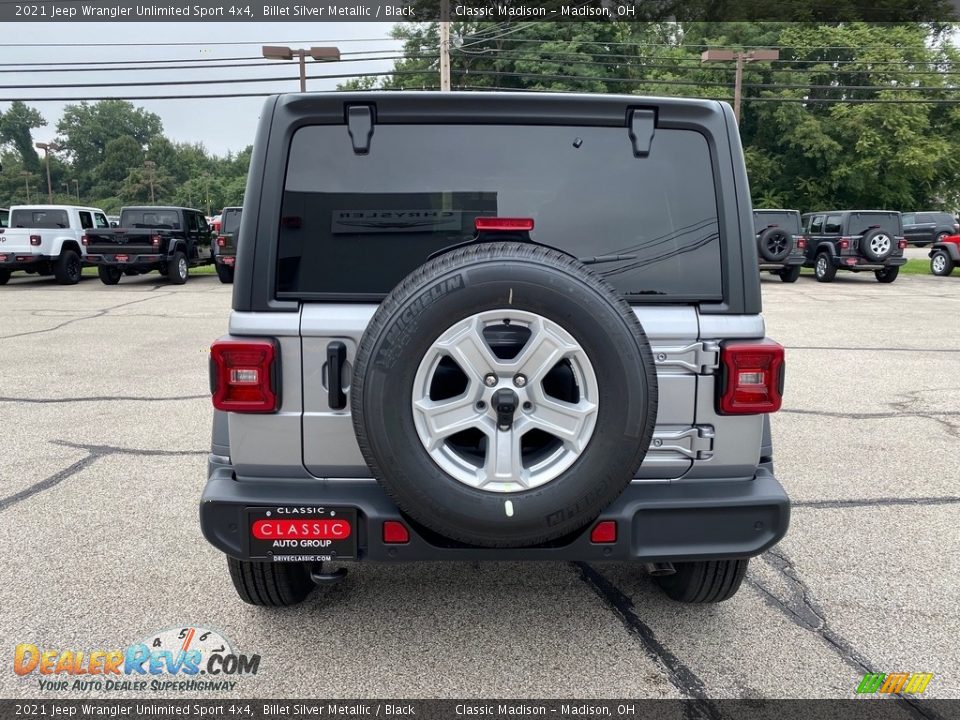 2021 Jeep Wrangler Unlimited Sport 4x4 Billet Silver Metallic / Black Photo #10